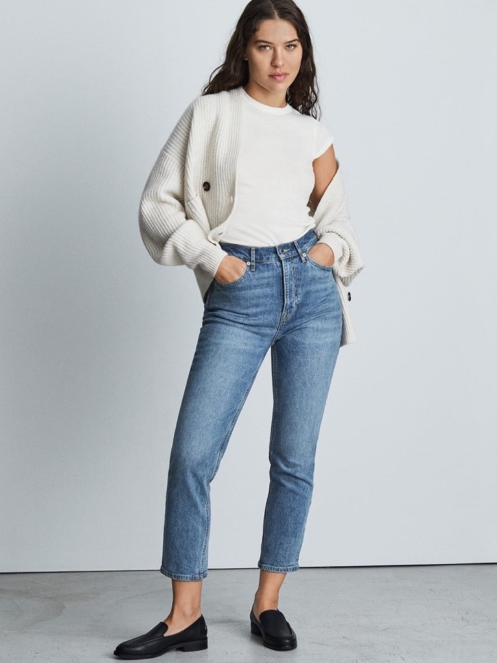 Everlane Blue High-Rise Straight Jeans CURVY